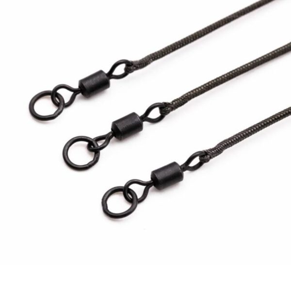 Korda Montura Kable Ring Swivel 50cm Weed - imagine 2