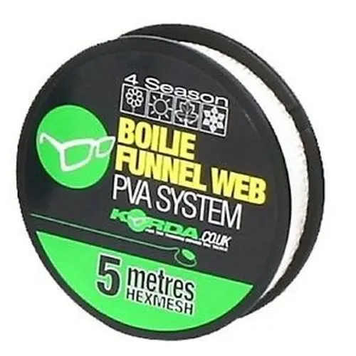 Rezerva Plasa Solubila Korda PVA Boilie Funnel Web Refill, Hexmesh, 5m - imagine 2