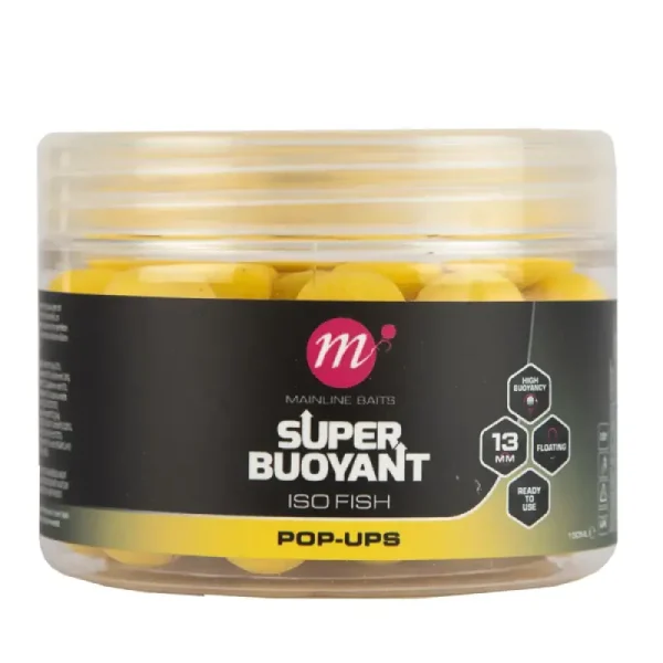 Mainline ISO Fish Super Buoyant Pop Ups Yellow 13mm