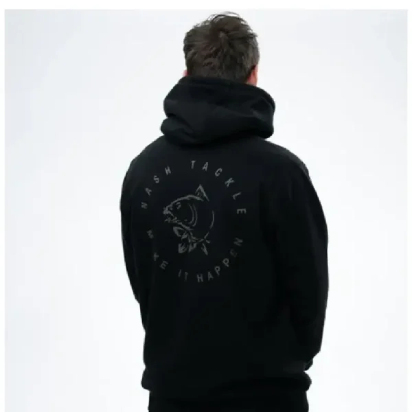 Hanorac Nash Make It Happen Carp Logo Hoodie Black - imagine 2